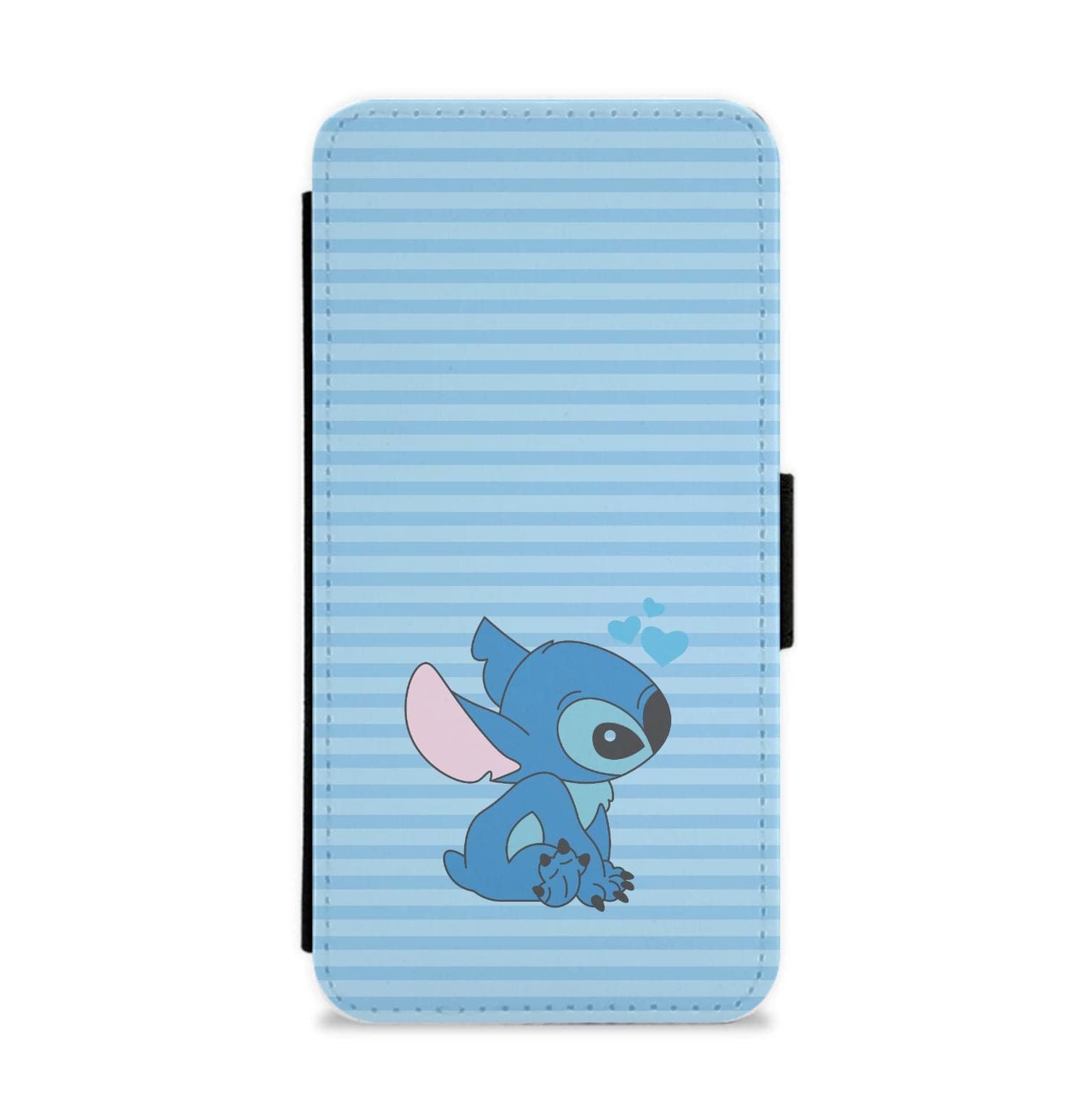 Blue Hearts Alien Blue Valentine's Flip / Wallet Phone Case