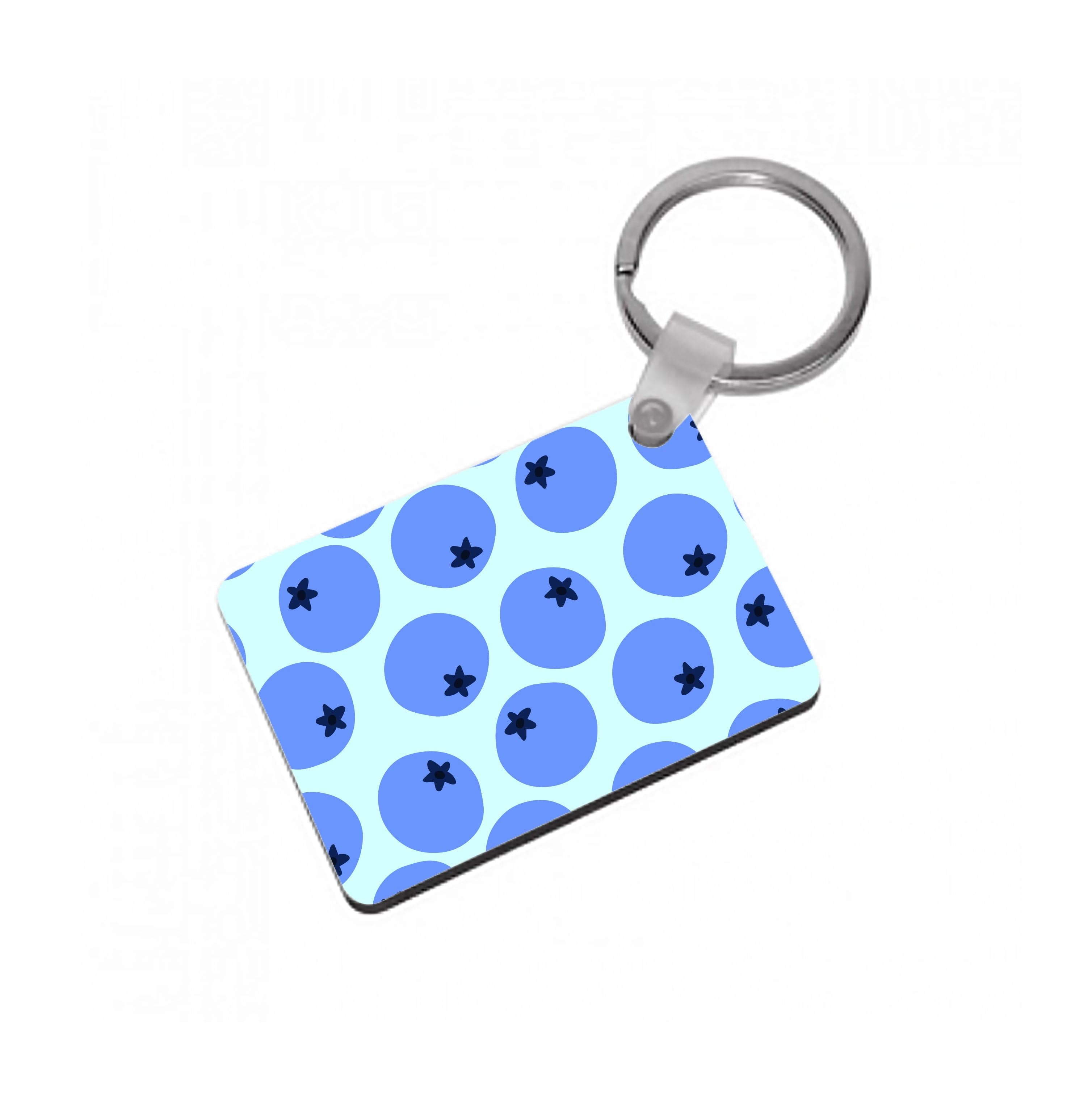 Blueberries - Fruit Patterns Keyring