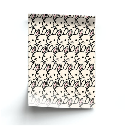 Bunny Rabbit Pattern Poster