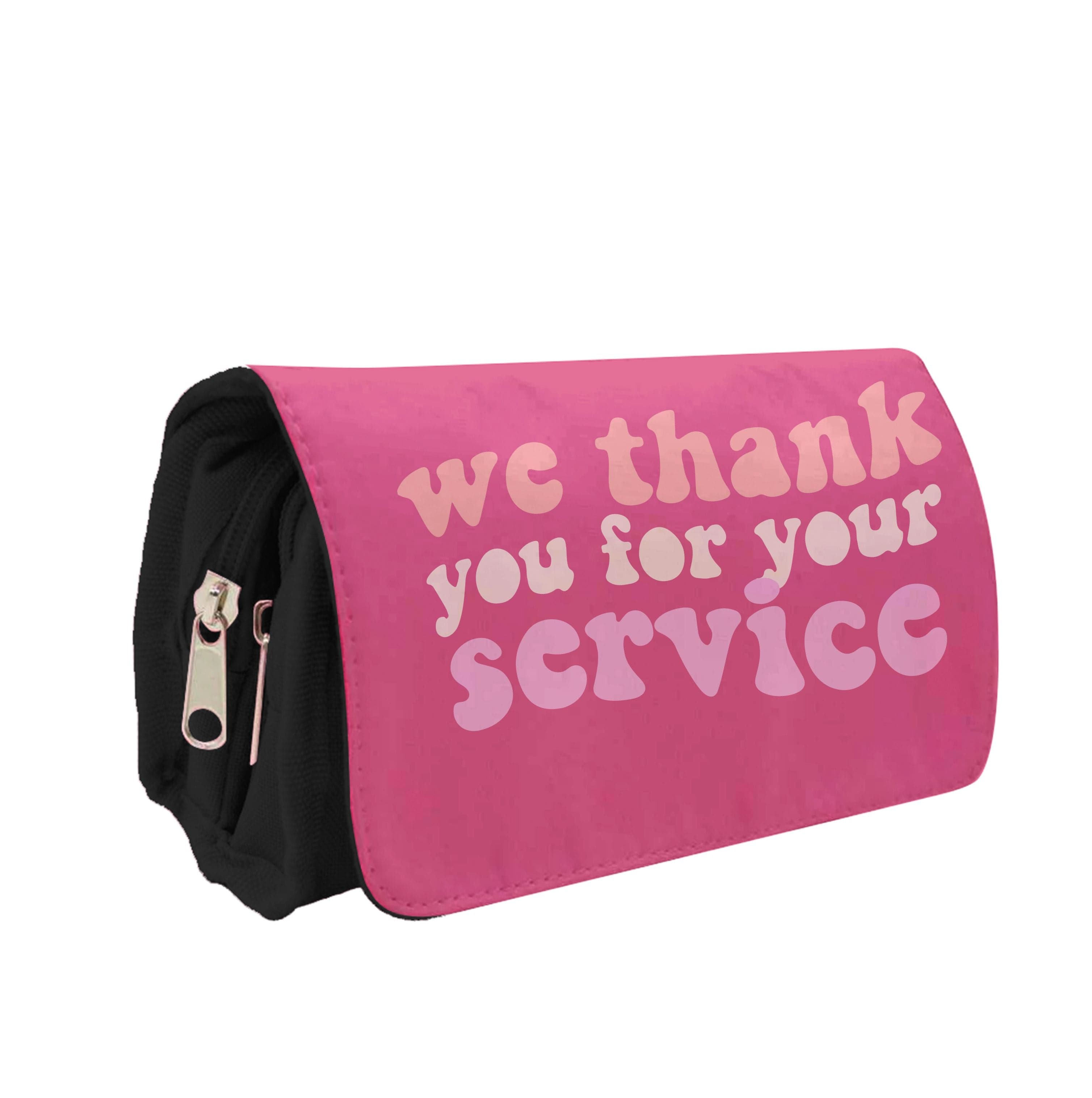 We Thank You For Your Service - Heart TV Pencil Case