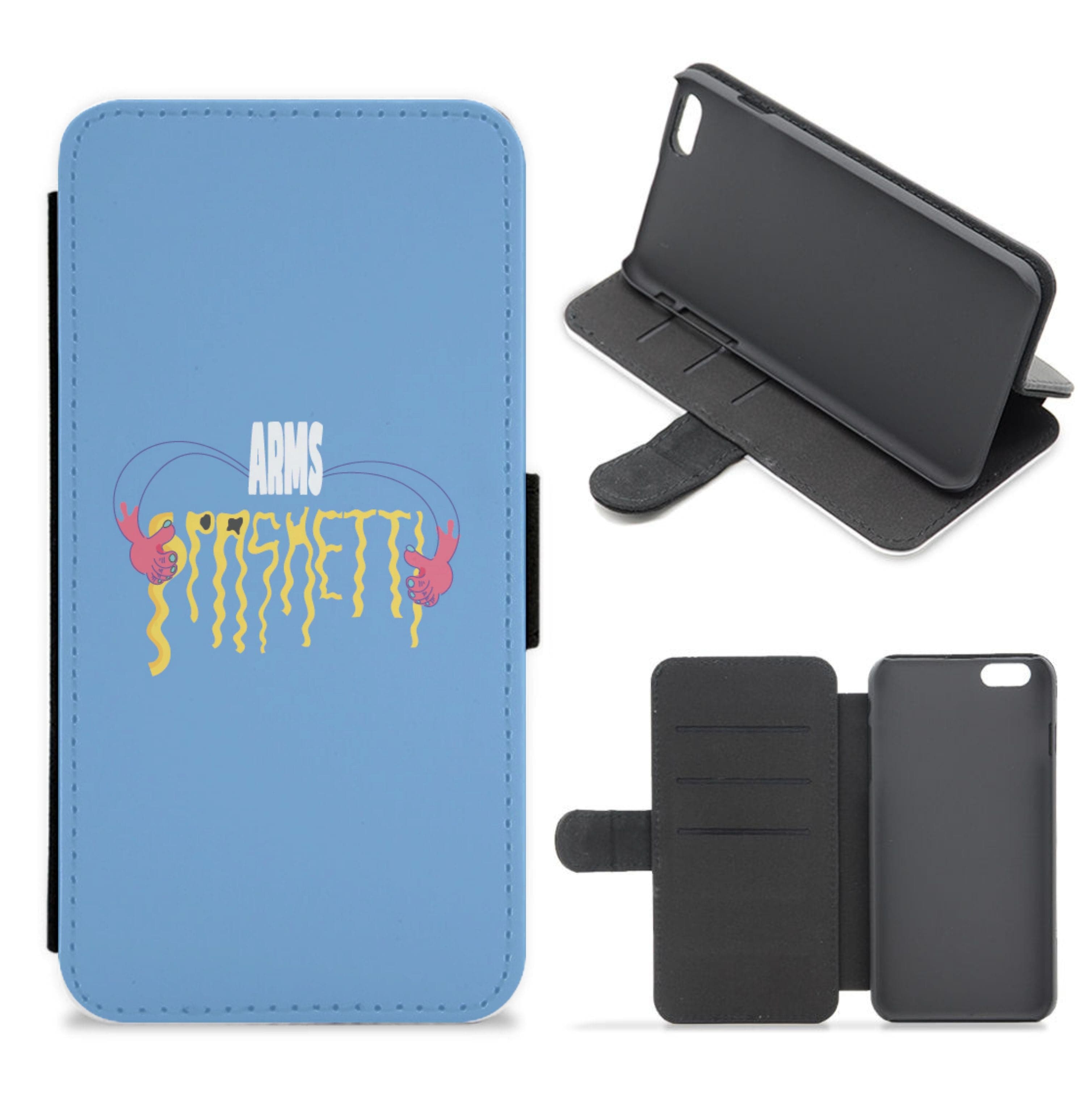 Arms Spaghetti - Blue Flip / Wallet Phone Case