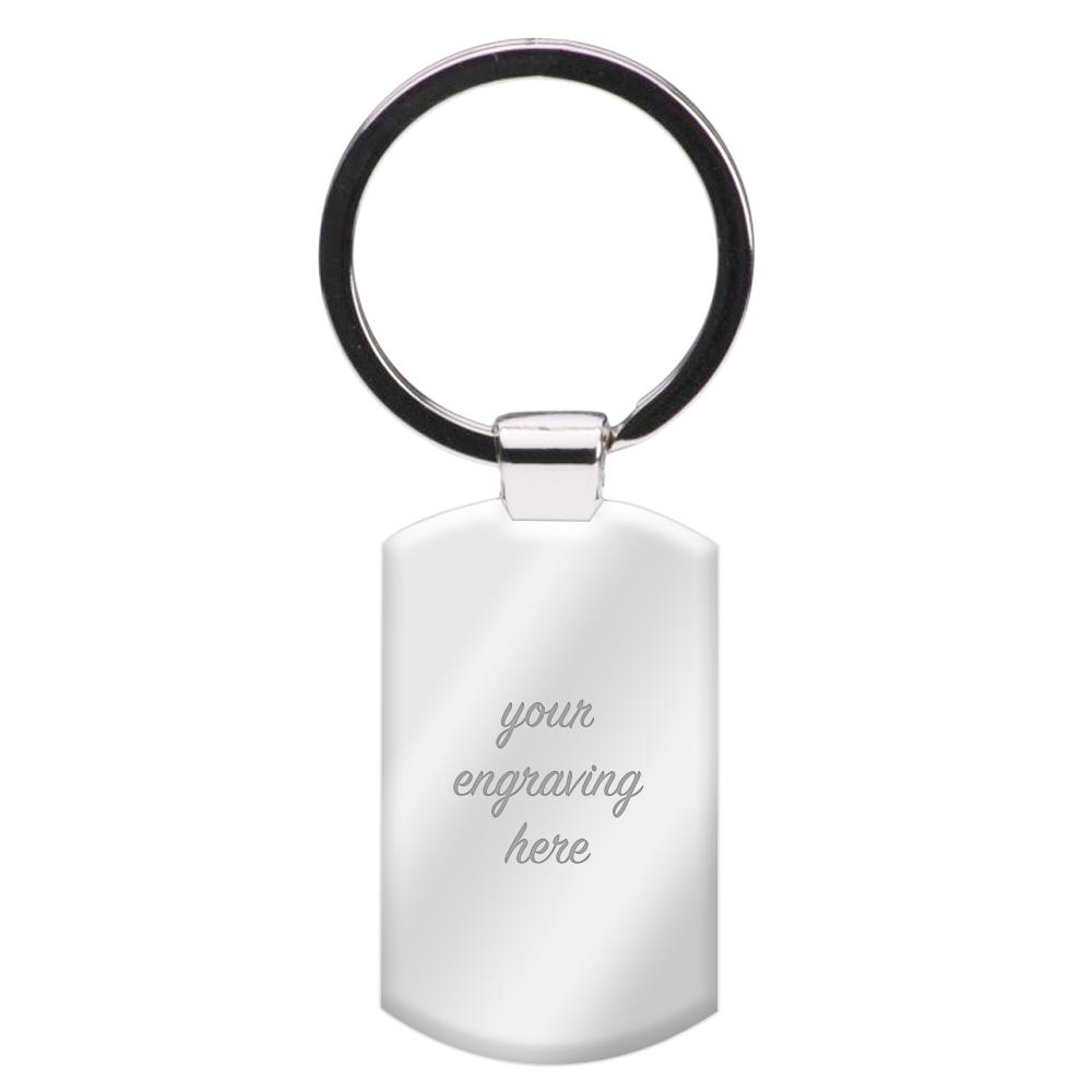 Cow Abduction Luxury Keyring